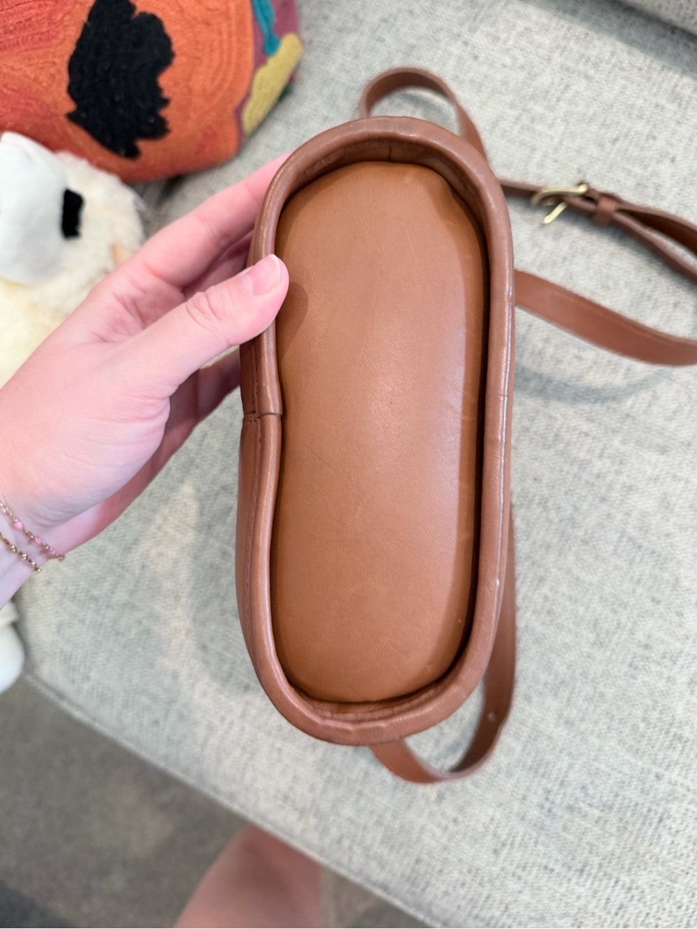 Vintage Coach Bradley Bucket Bag in British Tan Made in USA in 1993 - Picture 9 of 10